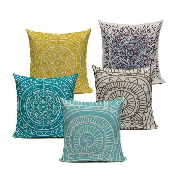 Mandala Bohemian Cushion Covers-TipTopHomeDecor