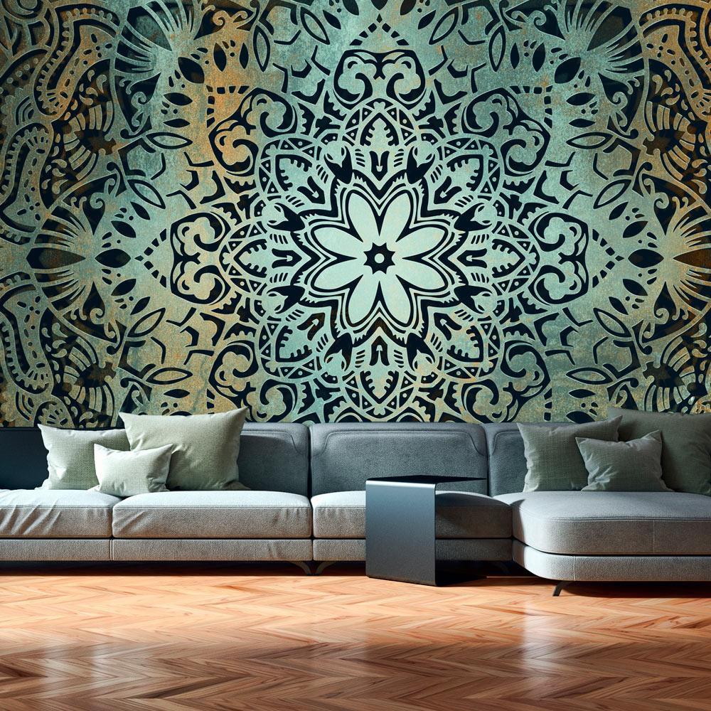 Mandala Wall Mural - The Flowers Of Calm-Tiptophomedecor