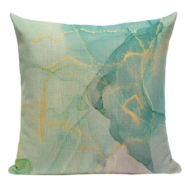 Marble Watercolor Ink Pouring Art Cushion Covers-TipTopHomeDecor