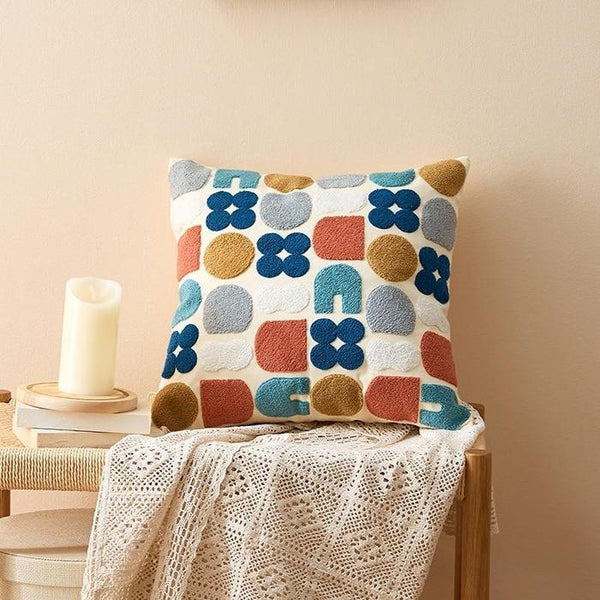 Modern Abstract Dots Embroidered Pillow Covers-TipTopHomeDecor