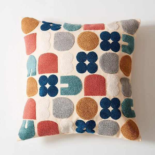 Modern Abstract Dots Embroidered Pillow Covers-TipTopHomeDecor