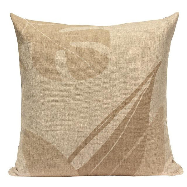 Modern Earth Colors Organic Shapes Linen Pillow Cases-TipTopHomeDecor