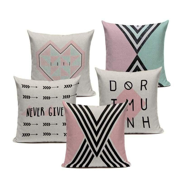 Tiptophomedecor Modern Pastel Cushion Covers