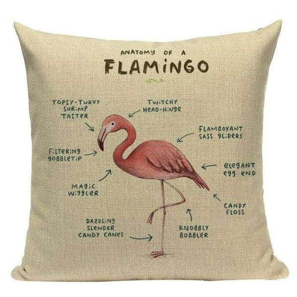 Tiptophomedecor Modern Pink Flamingo Cushion Covers