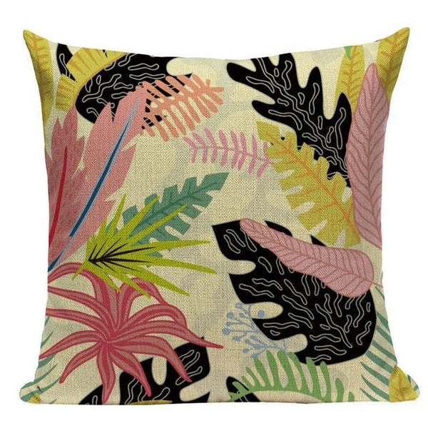 Modern Tropical Jungle Floral Cushion Covers-TipTopHomeDecor