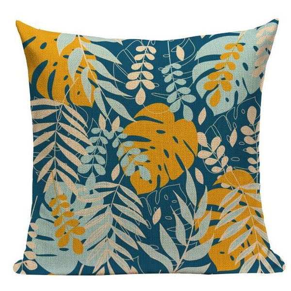 Modern Tropical Jungle Floral Cushion Covers-TipTopHomeDecor