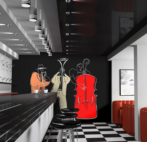 Wall mural - musical instruments (jazz)-TipTopHomeDecor