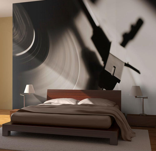 Wall mural - Gramophone and vinyl record-TipTopHomeDecor