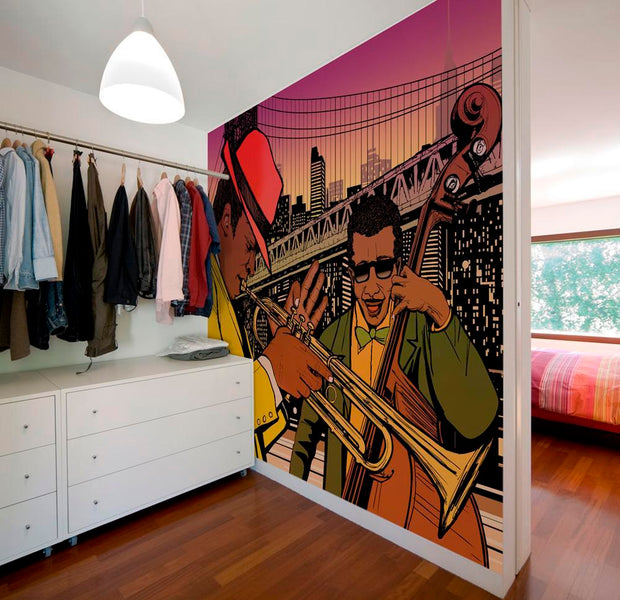 Wall mural - Jazz in the evening-TipTopHomeDecor