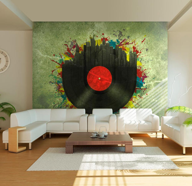 Wall mural - Colorful melodies of the city-TipTopHomeDecor