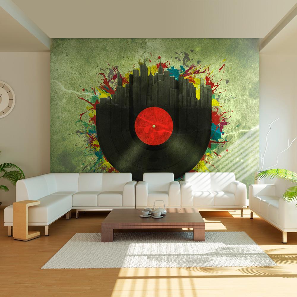 Wall mural - Colorful melodies of the city-TipTopHomeDecor