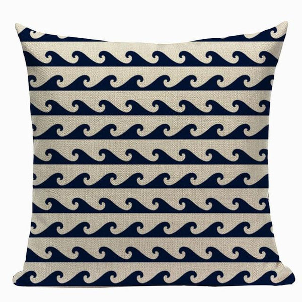 Nautical Marine Whale Fish Pillow Cases-Tiptophomedecor