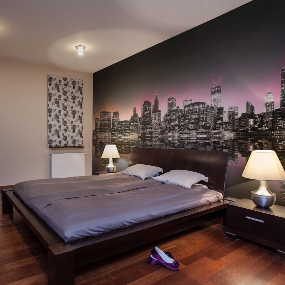 Wall mural - Colorful glow over NYC-TipTopHomeDecor