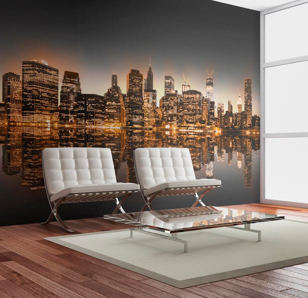 Wall mural - New York and gold-TipTopHomeDecor