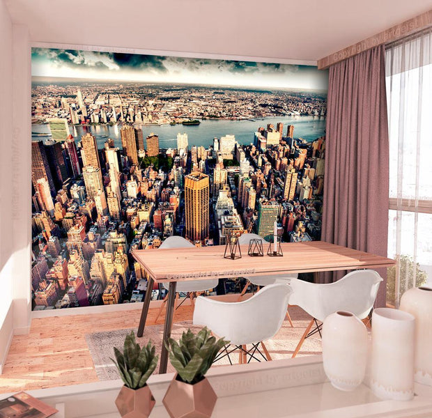 Wall mural - Bird's Eye View of New York-TipTopHomeDecor