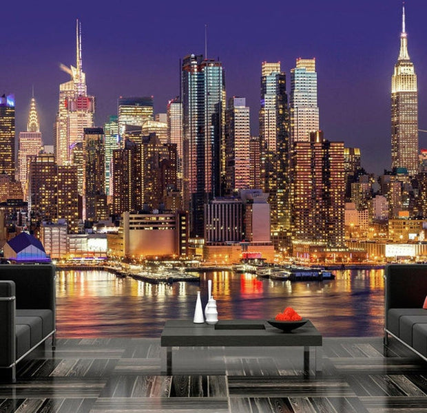 Wall mural - NYC: Night City-TipTopHomeDecor