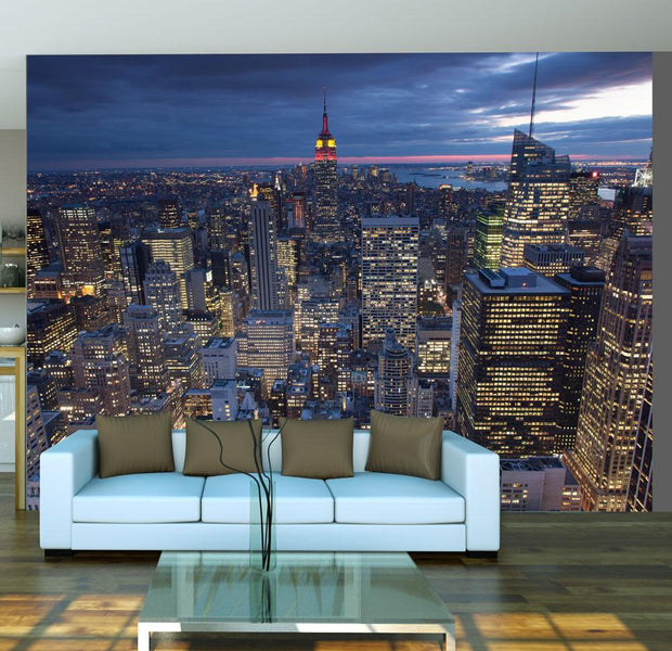 Wall mural - New York - night-TipTopHomeDecor