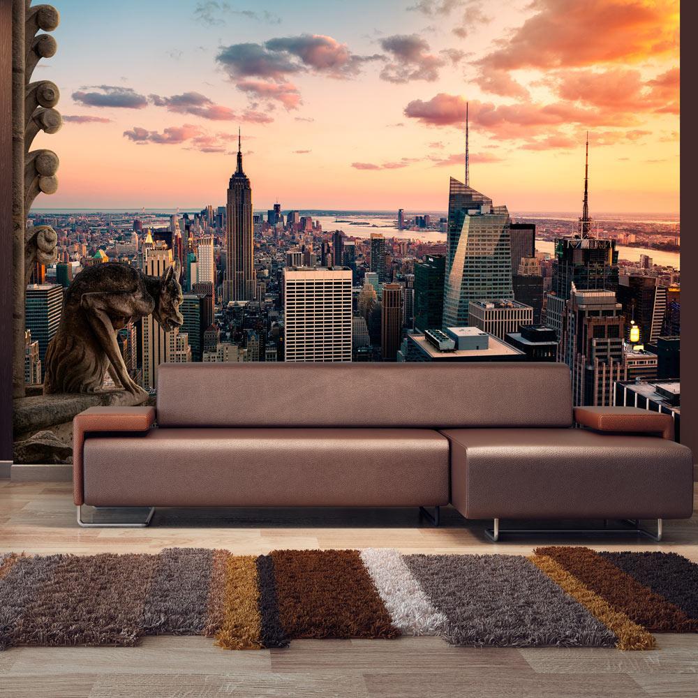 Wall mural - New York: The skyscrapers and sunset-TipTopHomeDecor