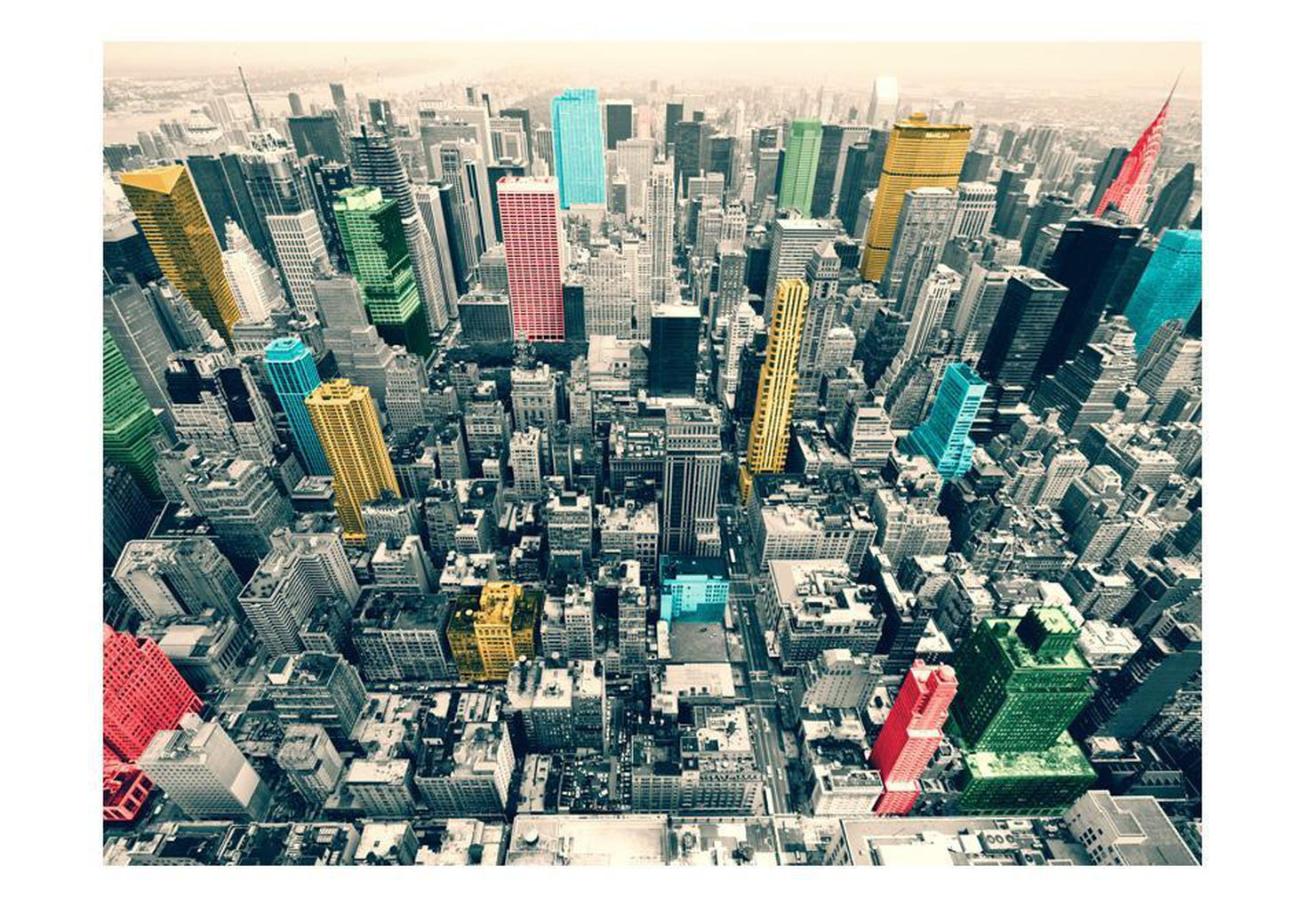 Wall mural - New York's colorful reflections-TipTopHomeDecor