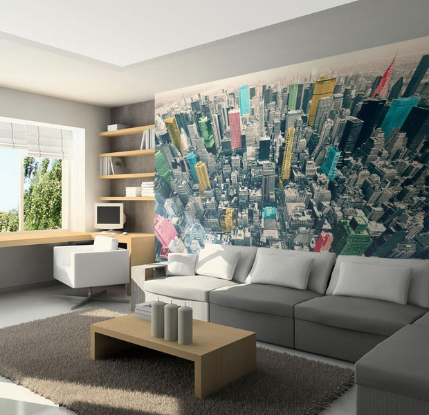 Wall mural - New York's colorful reflections-TipTopHomeDecor