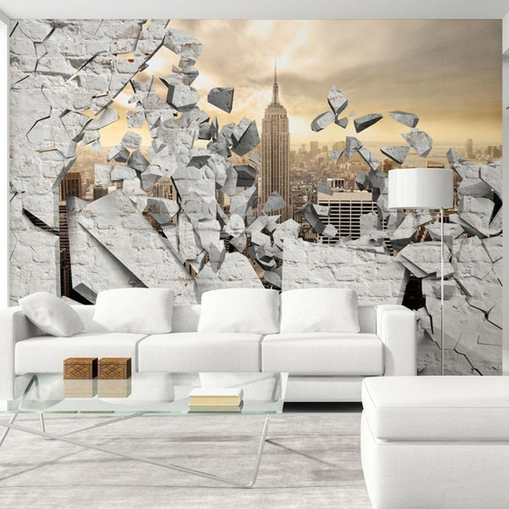 Wall mural - NY - City behind the Wall-TipTopHomeDecor