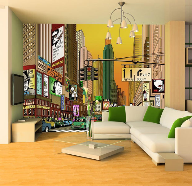 Wall mural - Vibrant city - NY-TipTopHomeDecor