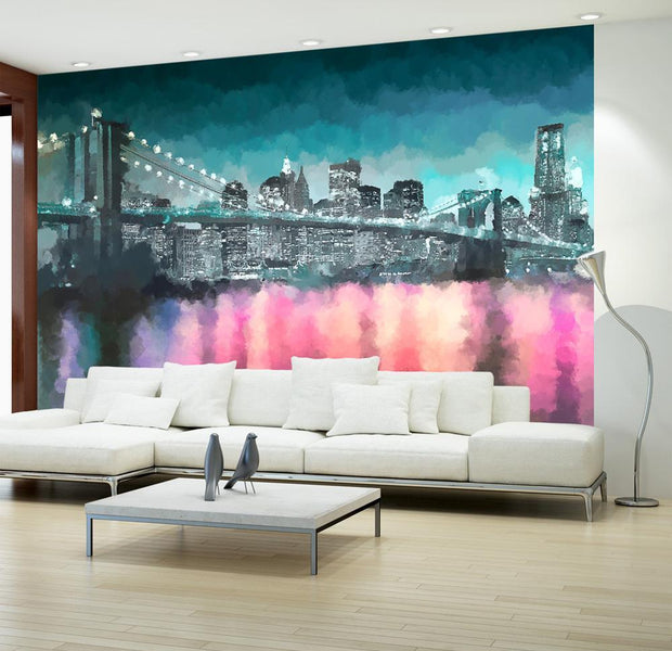 Wall mural - Painted New York-TipTopHomeDecor