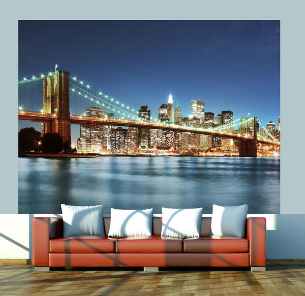Wall mural - Sparkling Brooklyn Bridge-TipTopHomeDecor