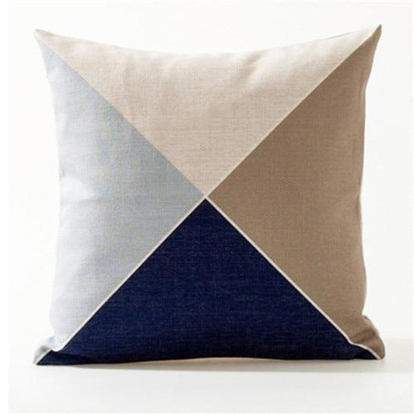 Nordic Abstract Triangle Stripes Throw Pillow Cases-Tiptophomedecor