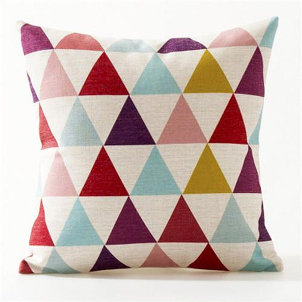 Nordic Abstract Triangle Stripes Throw Pillow Cases-Tiptophomedecor