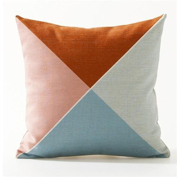 Nordic Abstract Triangle Stripes Throw Pillow Cases-Tiptophomedecor