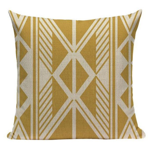 Nordic Mosterd Yellow Gold Grey Black Throw Pillow Cases-Tiptophomedecor-Interior-Design-Home-Decor