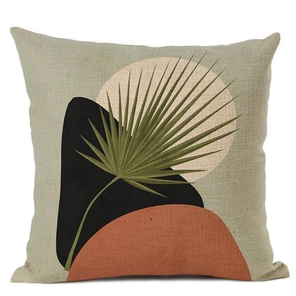 Nordic Neutral Geometric Scenery Plants Cushion Covers-TipTopHomeDecor