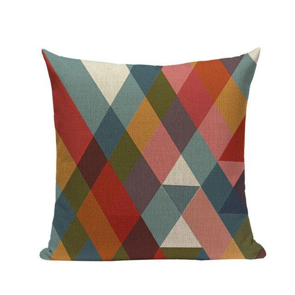 Nordic Vintage Colorful Abstract Modern Art Cushion Covers-Tiptophomedecor-Interior-Design-Home-Decor