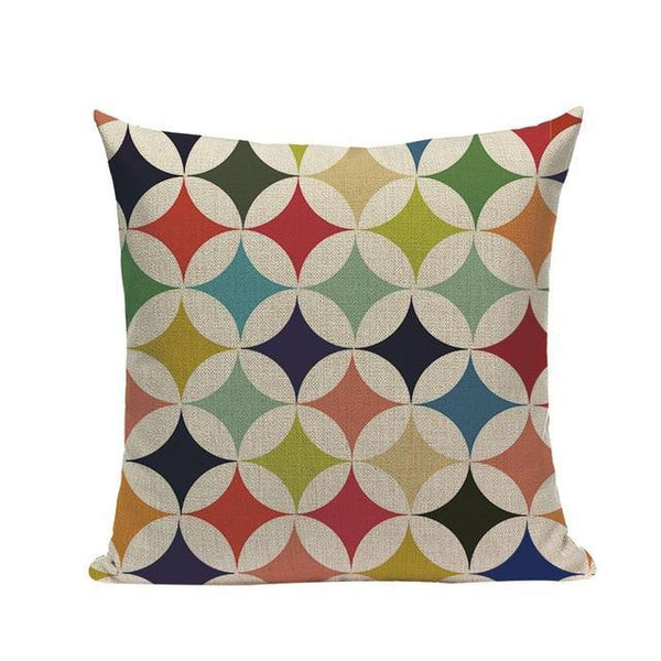 Nordic Vintage Colorful Abstract Modern Art Cushion Covers-Tiptophomedecor-Interior-Design-Home-Decor