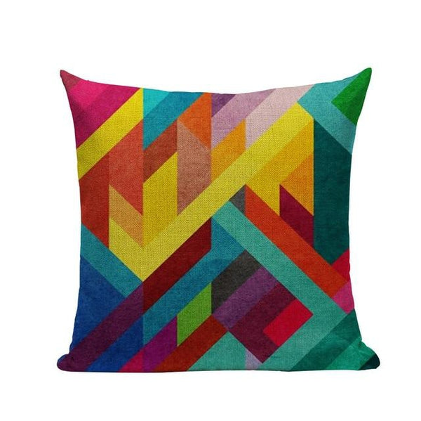 Nordic Vintage Colorful Abstract Modern Art Cushion Covers-Tiptophomedecor-Interior-Design-Home-Decor