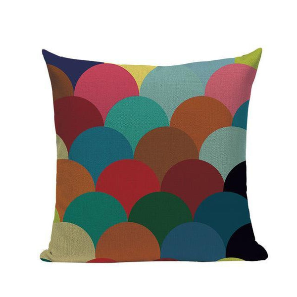 Nordic Vintage Colorful Abstract Modern Art Cushion Covers-Tiptophomedecor-Interior-Design-Home-Decor