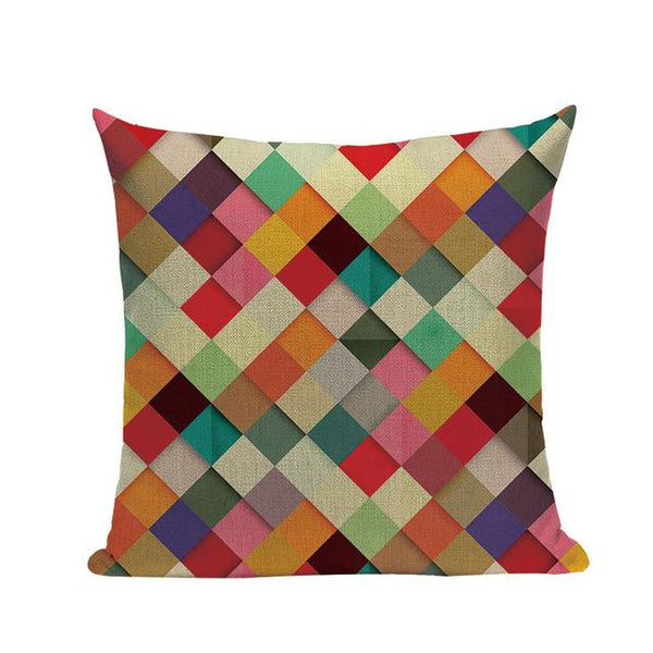 Nordic Vintage Colorful Abstract Modern Art Cushion Covers-Tiptophomedecor-Interior-Design-Home-Decor