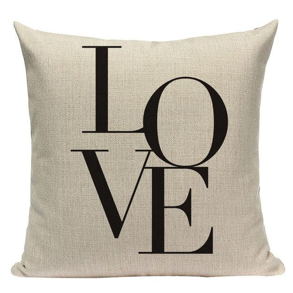Nordic Vintage Home Love Cushion Covers-Tiptophomedecor