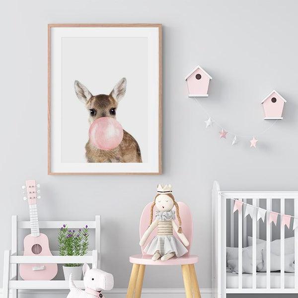 Baby Animal Bubblegum Art