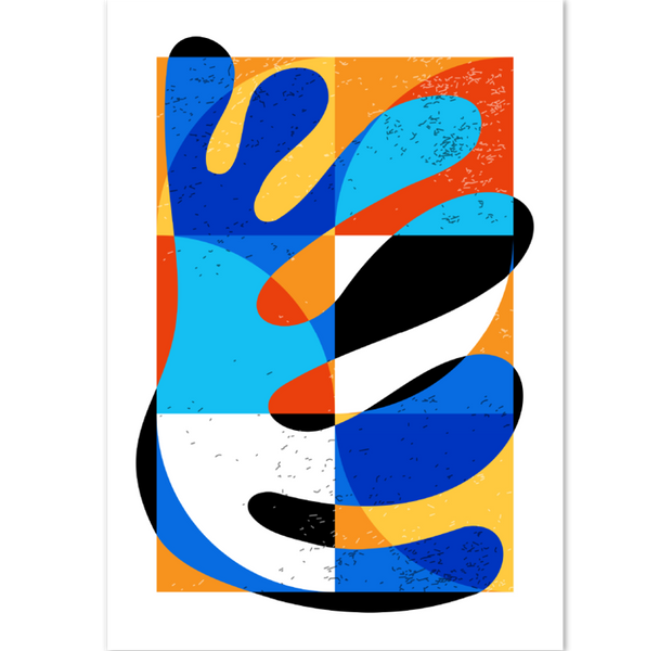 Minimal Geometric Matisse Style Poster 01