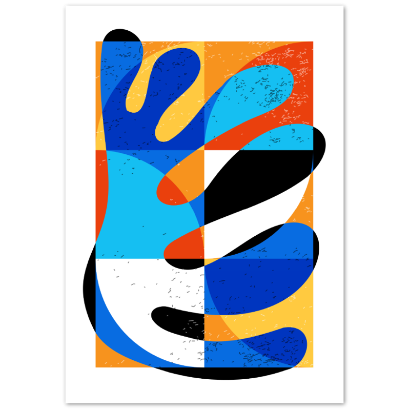 Minimal Geometric Matisse Style Poster 01