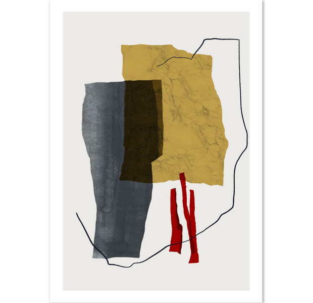 Modern Collage Art Abstract Poster