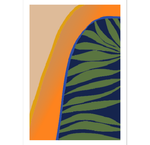 Minimalist Abstract Plant Illustration Poster 02