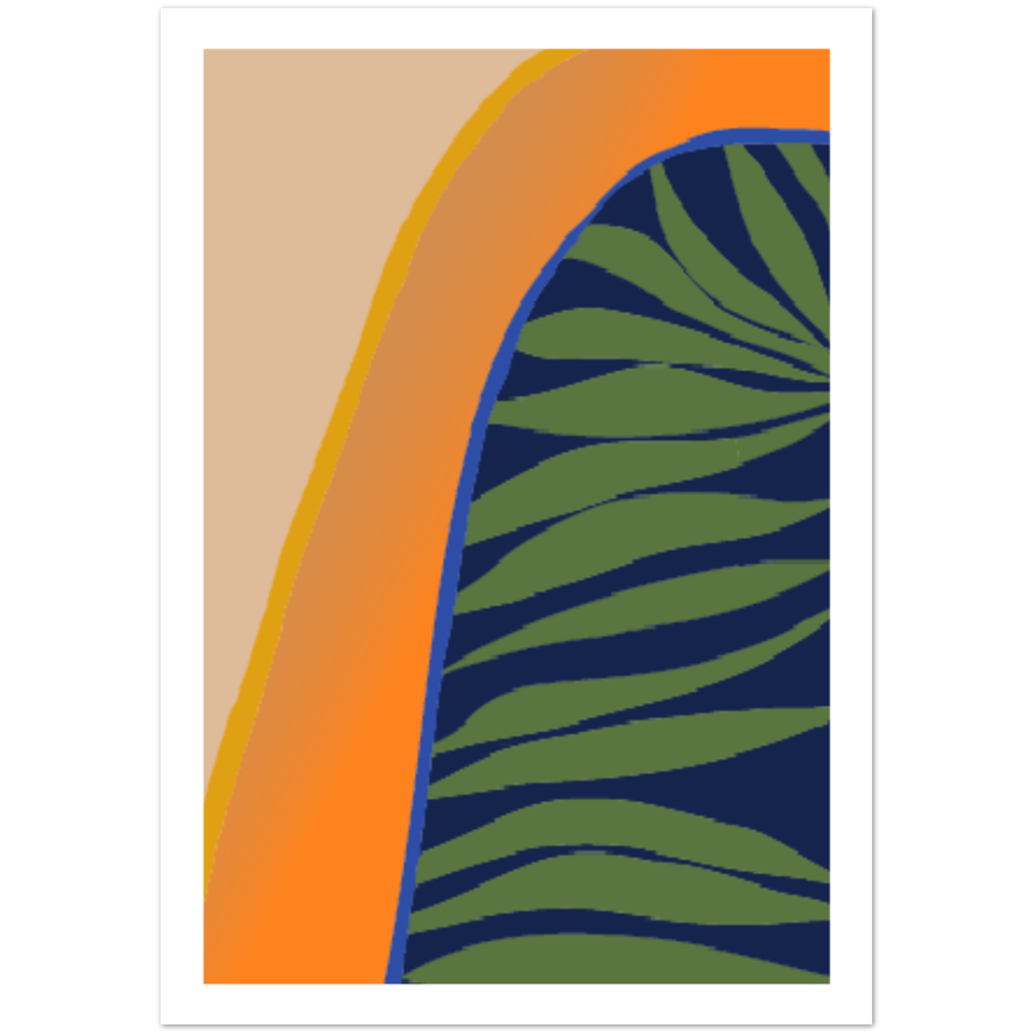 Minimalist Abstract Plant Illustration Poster 02