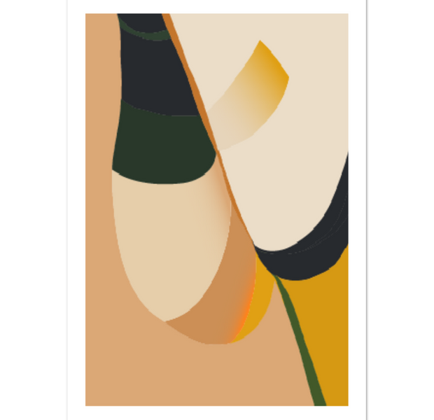 Minimalist Abstract Plant Illustration Poster 03