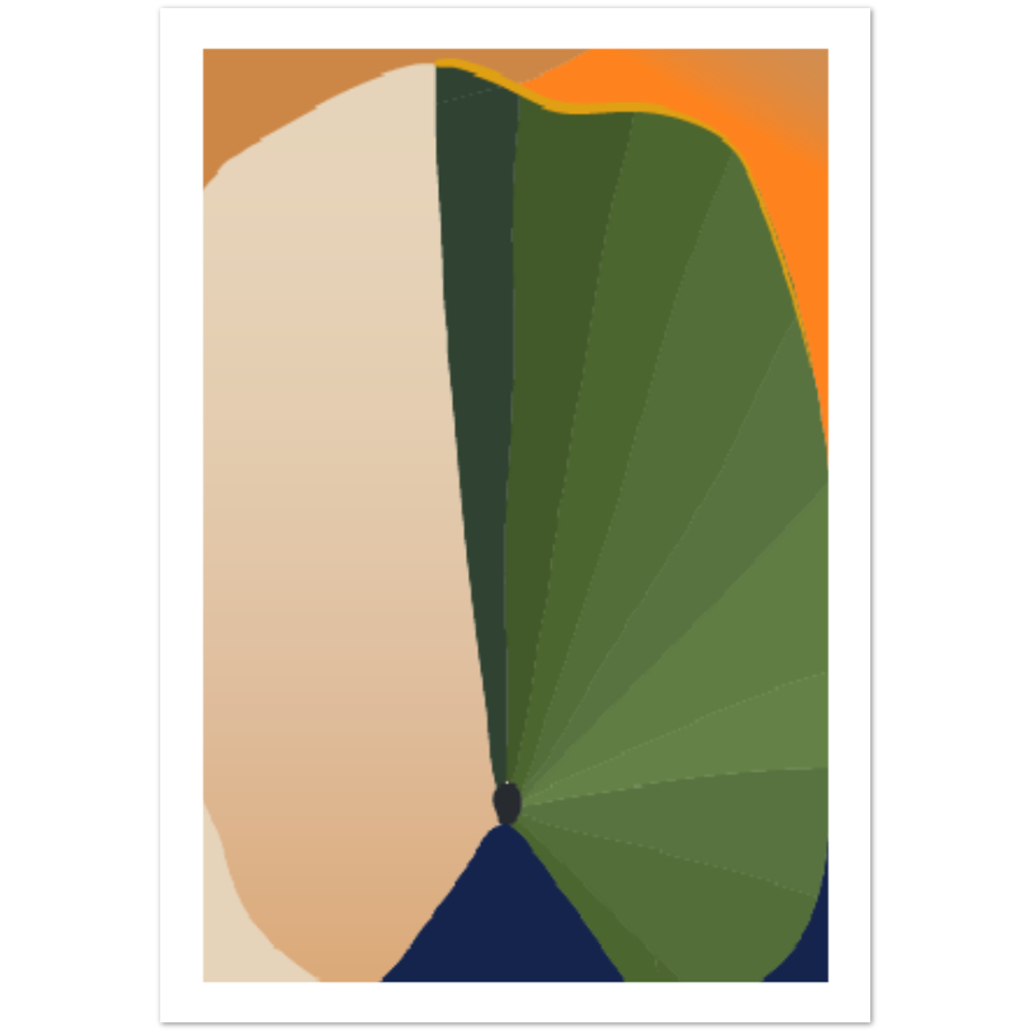 Minimalist Abstract Plant Illustration Poster 04