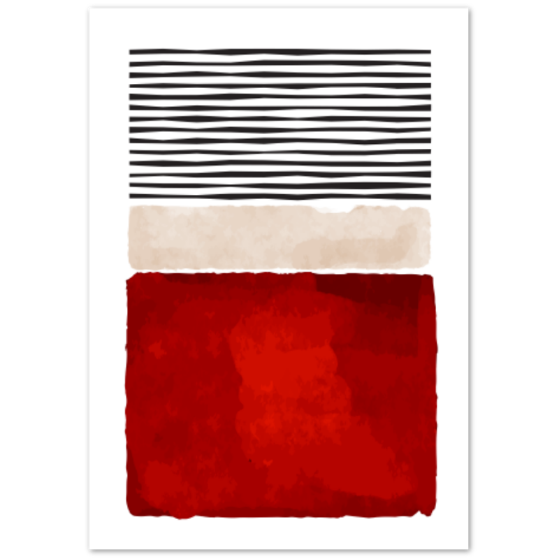 Summer Rain Fusion Abstract Poster 02