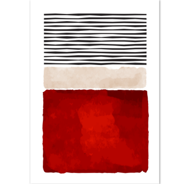 Summer Rain Fusion Abstract Poster 02