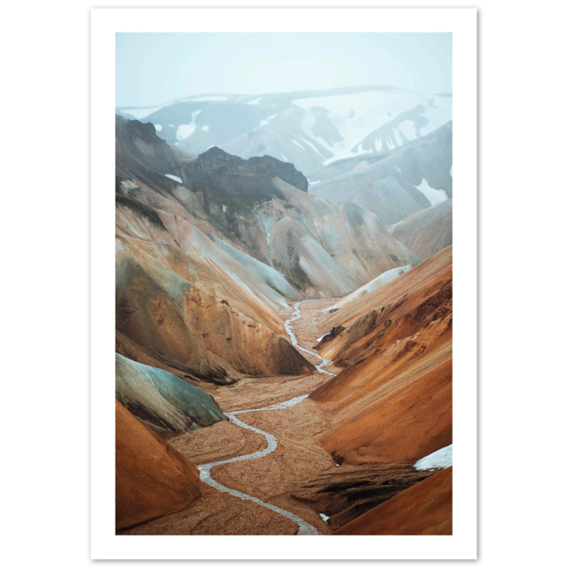 The Highlands Of Iceland Landscape Poster